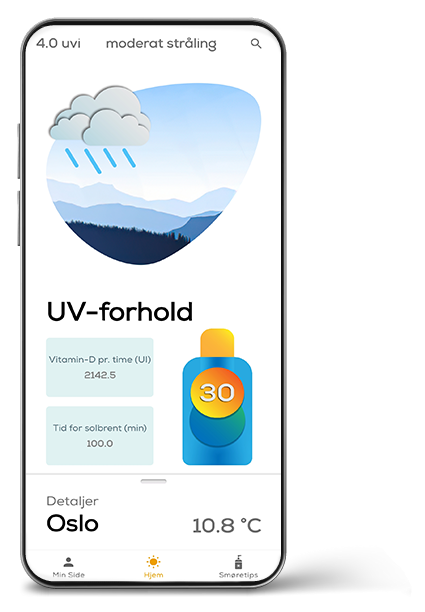 Home page shown on a phone screen